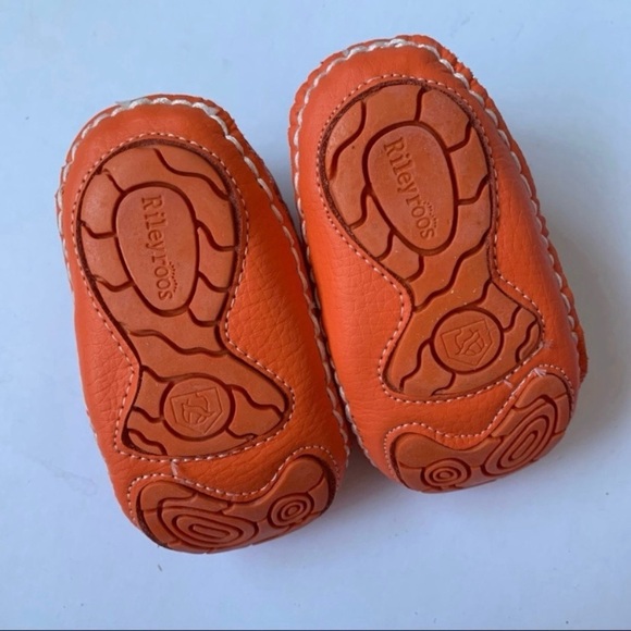 NIB RileyRoos Savannah in Tangerine Baby Shoes Size 3-6 Months Size 3 - 4 - Picture 6 of 11